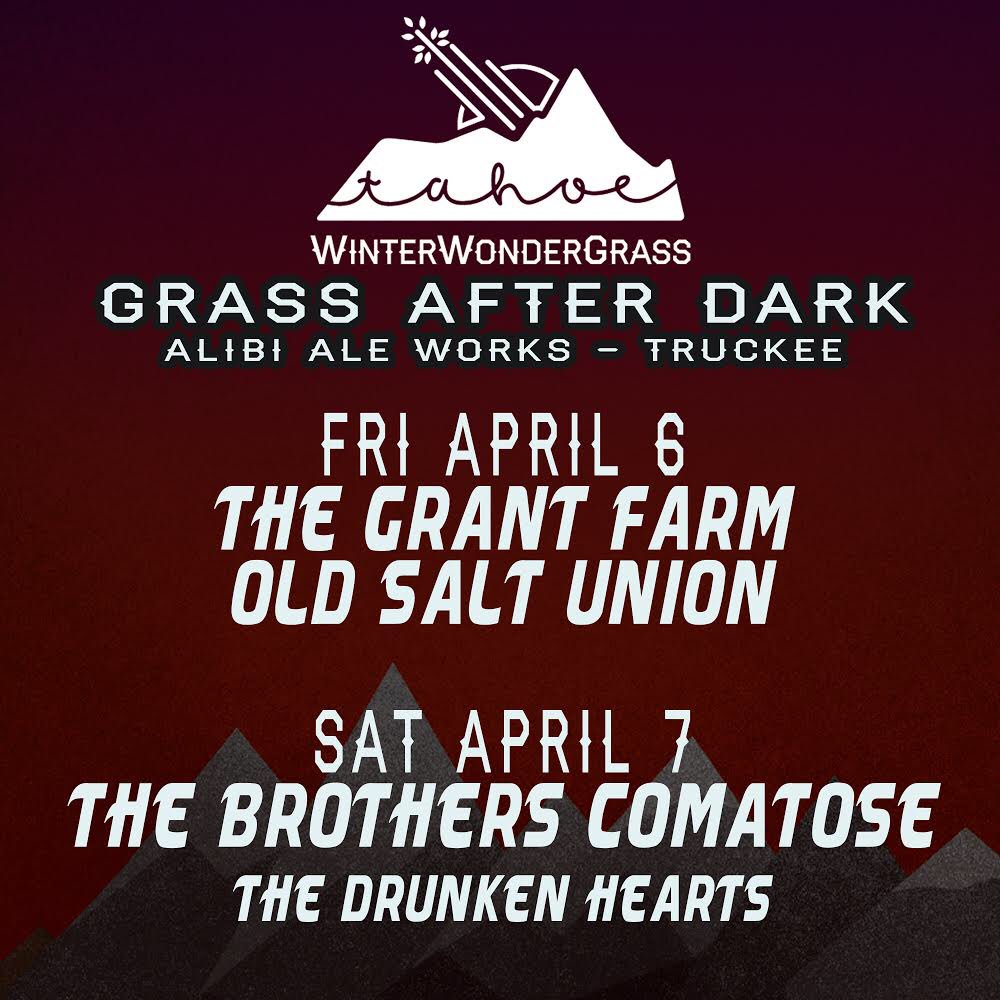 GrantFarm's tweet photo. Excited for @WWGfestival #Tahoe! We’ll be playing late night at @AlibiAleWorks in Truckee Friday night w @OldSaltUnion, limited tix still avail https://t.co/TS0mFzqj9i #Farmily #KissTheGround #RoadToWWG #MarchWindsTour #GF2018 #GrassAfterDark https://t.co/gZm49fOkN7