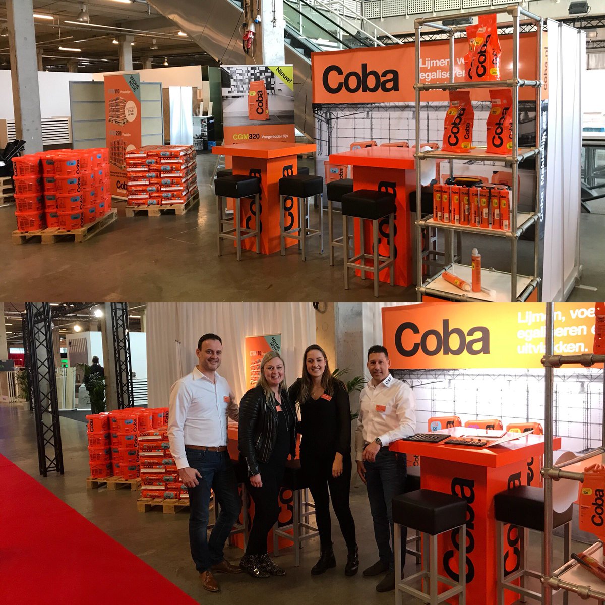 #Tegelzetters opgelet! Ben je in de buurt van #Nieuwegein? Kom dan gerust een bezoekje brengen aan onze #Coba stand op de Vakbeurs van Julius van der Werf in de Beursfabriek Nieuwegein. Vanavond nog tot 10 uur en morgen ook nog! #Makkelijkzat