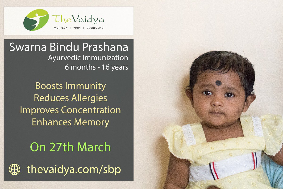 Please follow @the_vaidya for regular updates.#swarnabinduprashana #ayurveda #ayurvedafirst #ayurvedicimmunization #healthykids #newborn #infant #hyperkids #memoryenhancement #skintone #healthymind #yoga #thevaidya #27thmarch #pushyanakshatra #bangalore #karnataka #indianmedicine