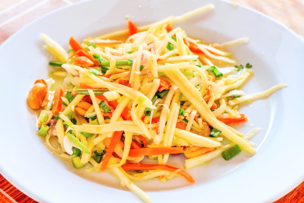 Monday's made better with Mango Salad. The only way to eat your fruit! #fruity #yummy