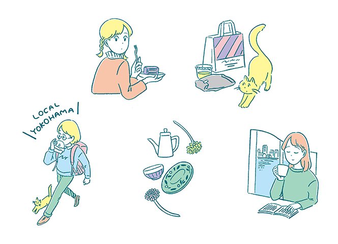 高橋由季 Ozmagazine 4月号の特集 横浜さんぽ にて 昨年から引き続きイラストを担当させていただきました 海沿いのカフェや 美しい洋館 野毛など 可愛くて美味しそうなわくわく情報たくさんです ぜひ手にとってみてください T Co