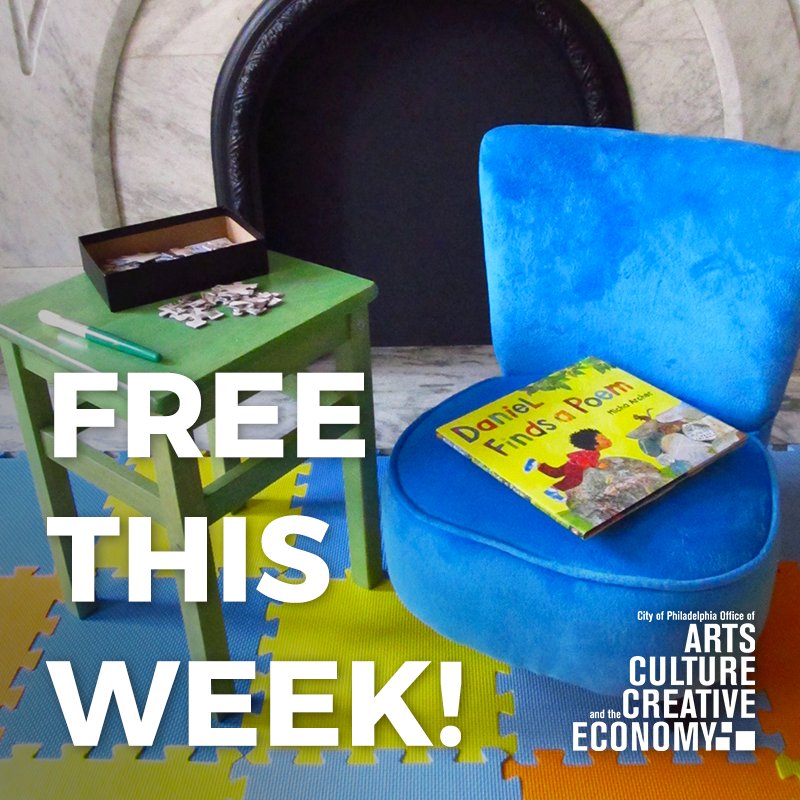 CreativePHL's tweet photo. #FreeThisWeek Calling all pre-schoolers to the Museum Adventure at the Rosenbach this Thursday, March 29 from 10-11am. Storytime will be followed by a treasure hunt through the home, art making, creative play, music and snacks!

Learn more ➡️ https://t.co/WBCg034DiD https://t.co/5OzlRVHWP6