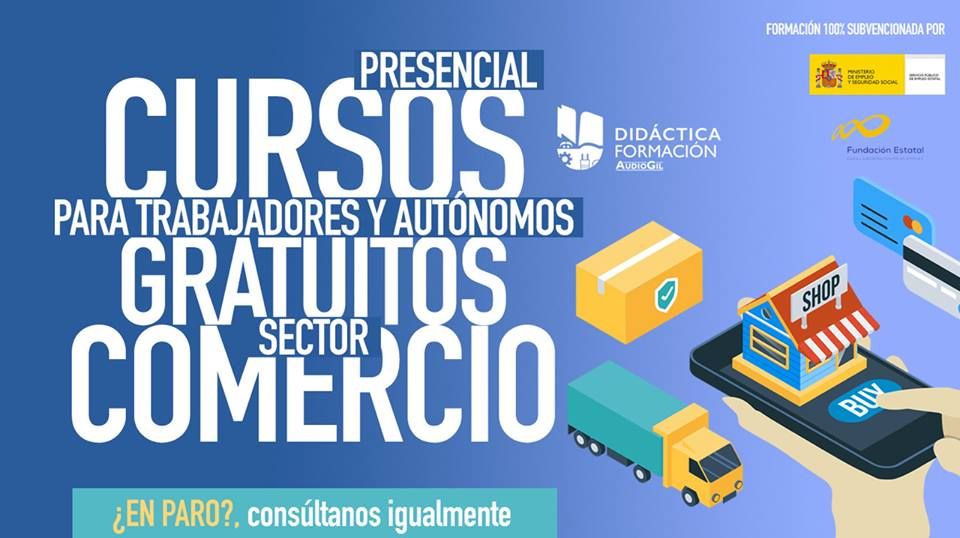 agilcentros's tweet photo. AudioGil te ofrece cursos GRATUITOS si eres autónomo o empleado del SECTOR COMERCIO. Y si estás desempleado, consúltanos, también puedes optar si eres de los más rápidos en reservar tu plaza. Inscripción: https://t.co/JD5Vc8whzW https://t.co/oTIv0q1kV9