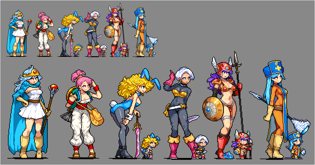 竹本 On Twitter さざなみのつえの後ろが1ドット黒で囲われてない部分があるのと 商人の右足に暗い赤の1ドット置かれてそうなところが透過色になってますがよろしいので 意図したものなら申し訳ないですが もしそうでないならと思って