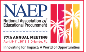 Less than two weeks remain until the best show for higher education procurement innovators!  Join us at booth #623 in Orlando for the 97th Annual NAEP Meeting <a href="/naep/">NAEP</a> #NAEP2018 #procurement #naep #analytics
