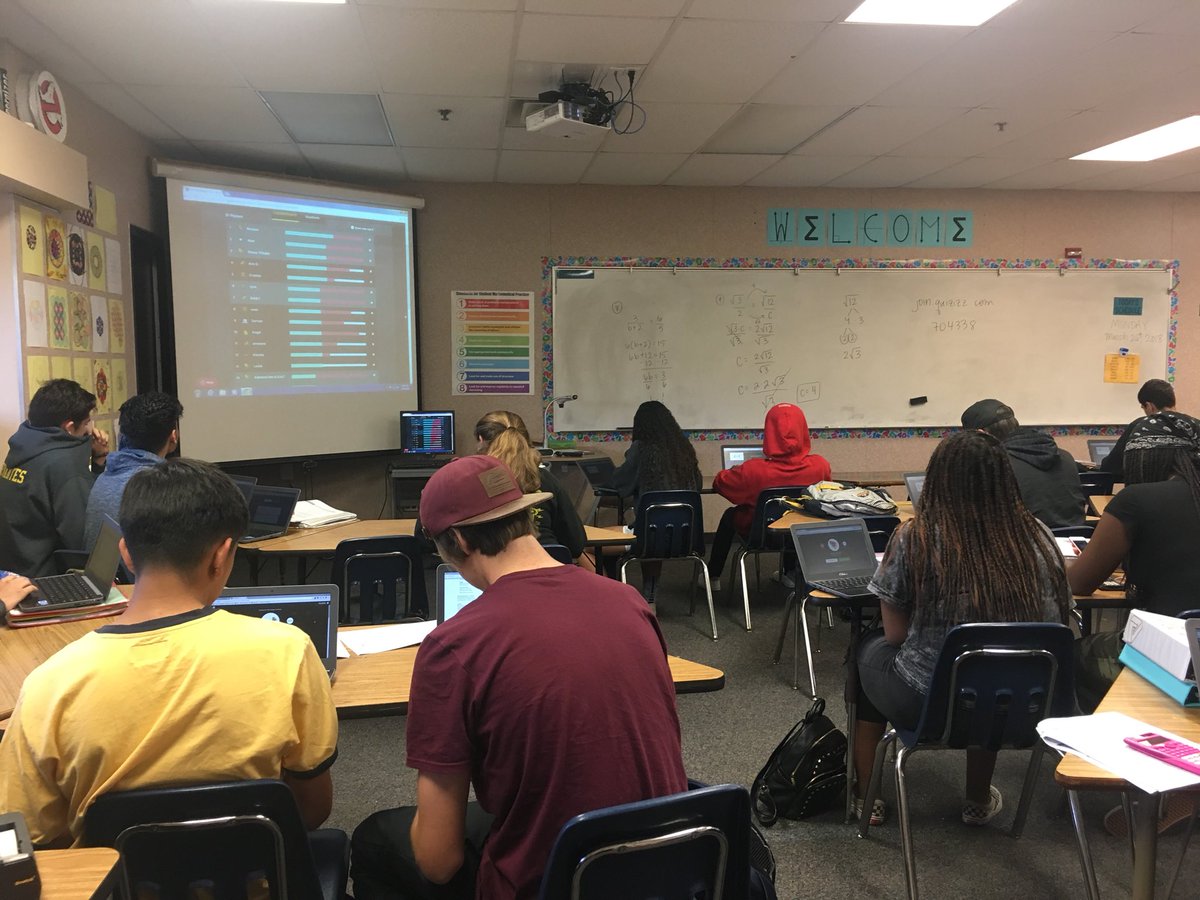 MrsNormandy's tweet photo. Intense game of #quizizz to wake everyone up on this Monday morning! #schoolisreal #proportionspractice https://t.co/7f9VT1sfij