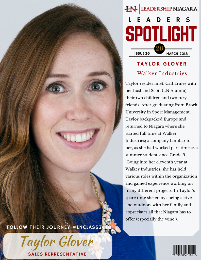 Lead_Niagara's tweet photo. "My husband, two young children & two dogs, are the reason why I'm motivated to be a leader in my community. I chose to live here, and hope to contribute to making it an even better place to live!" Get you know Taylor Glover, Sales Representative at @WalkerIndustri #LNClass2018 https://t.co/Mkij5PgRVf