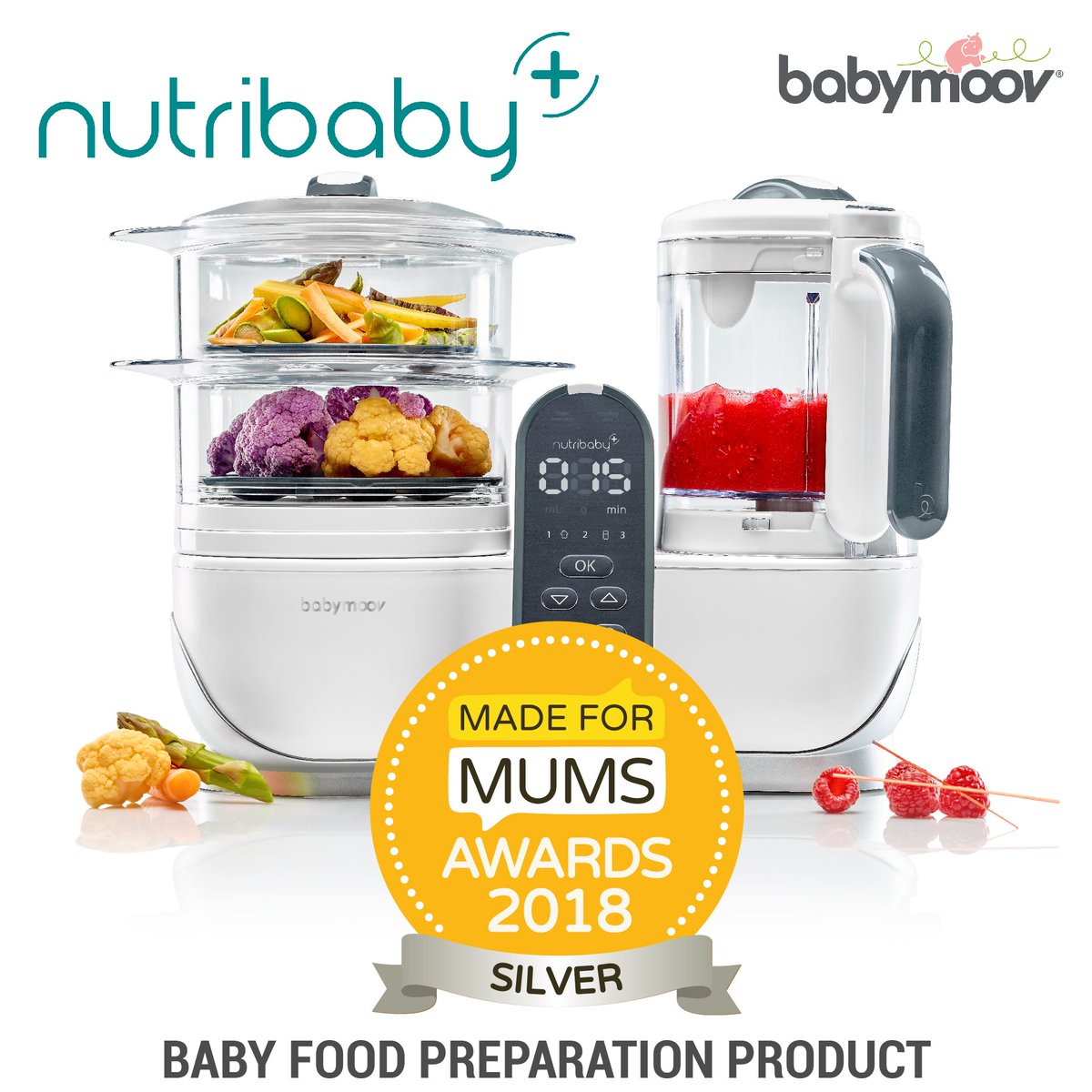 Another one for the #nutribabyplus! 
Our baby food prep has been awarded during the 2018 <a href="/MadeForMums/">madeformums</a> Awards and named as one of the 'Best Baby food preparation' product! :) #MFMA2018