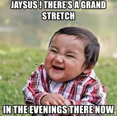 EmerMHF's tweet photo. Well someone was bound to say it! #GrandStretch #TheresGoodDryingOutThere #April #IsItSummerYet https://t.co/kI6y2vlcsu