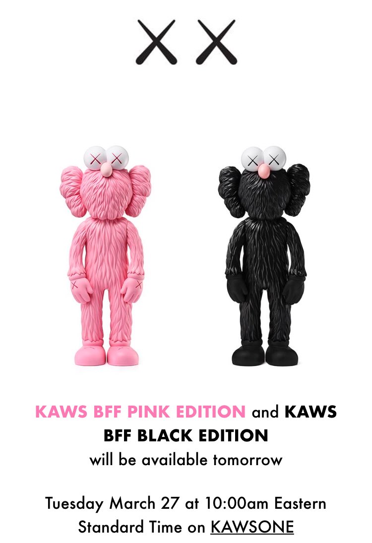 kawsone bff pink