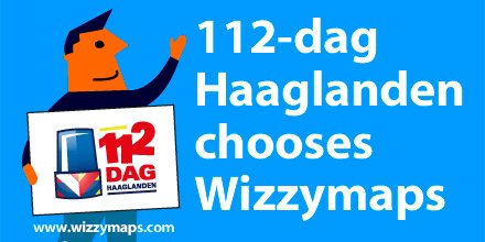 We thank <a href="/112haaglanden/">112 Haaglanden</a> for choosing Wizzymaps.
112-dag: Thursday 23 August 10:00AM-16.30PM. 
Expected number of visitors: 50,000. 
Location: Zuiderpark, Den Haag
Perfect for event maps, buildings (floor-plans), product instructions and infographics. #112dag #webapp #startup #map