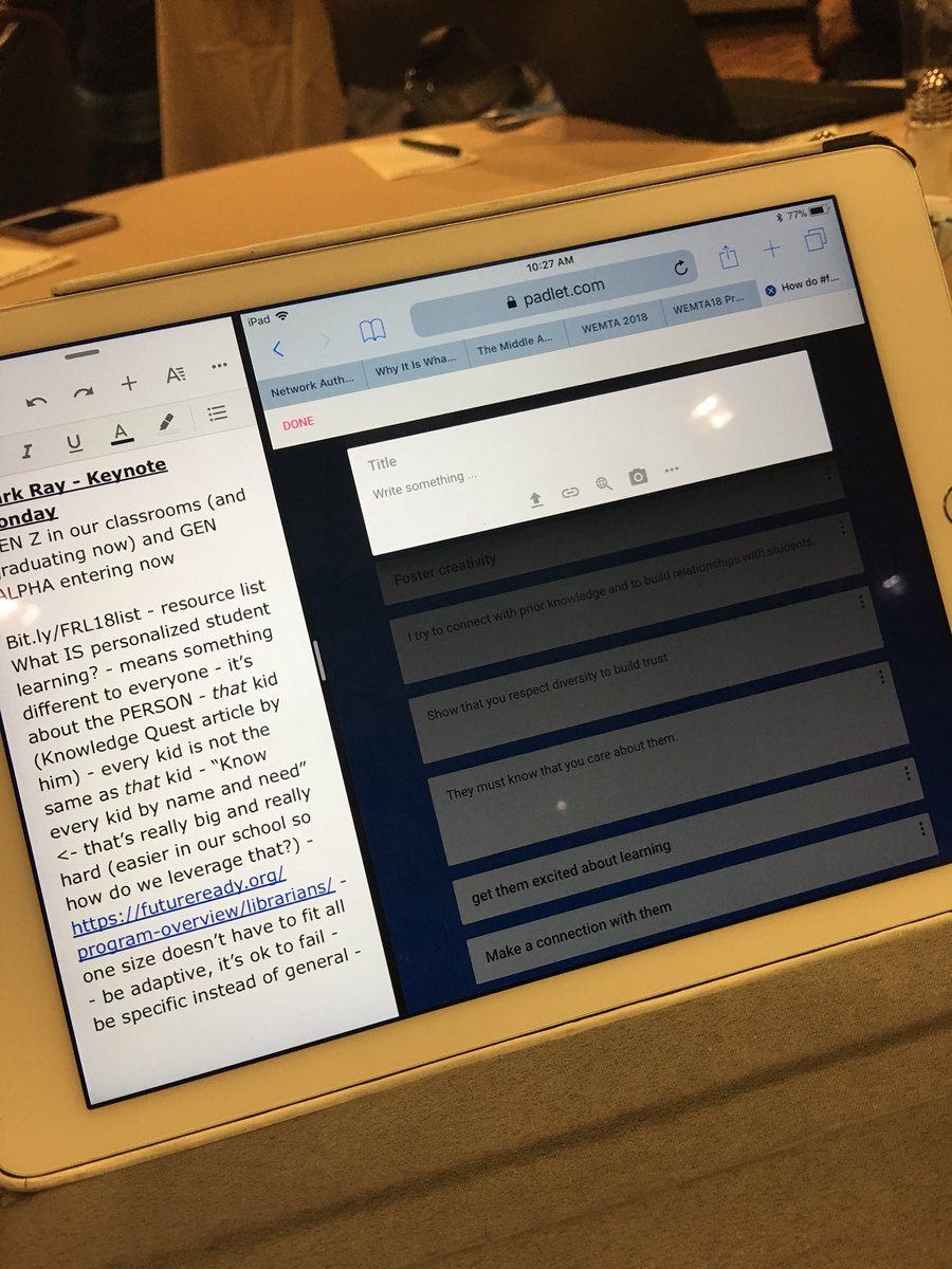 JME876's tweet photo. Multitasking at its finest at #firstWEMTA https://t.co/1qKjEiwfcJ