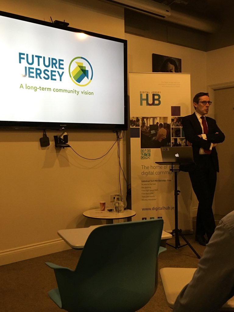 Our Chief Minister launching Future Jersey. A sustainable commitment in delivering Islanders aspirations and hopes for improved quality of life and measuring progress to achieving success delivered over the long term. #jerseyci