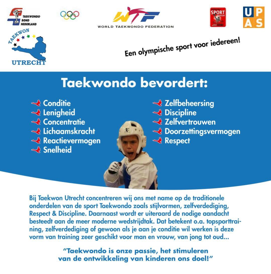 Ervaar de kracht van de #sport #Taekwondo <a href="/TaekwonUtrecht/">Taekwon Utrecht</a> in #Hoograven te #Utrecht 

#talentontwikkeling #tkd #030inbeweging