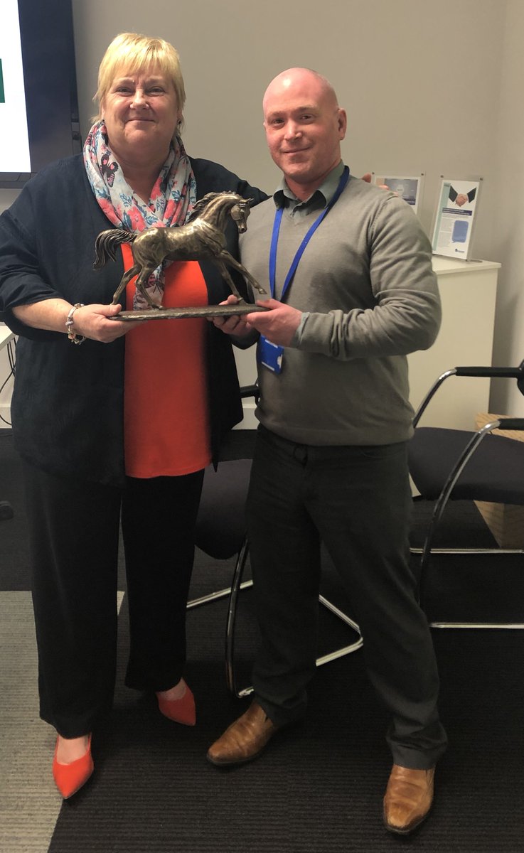 A big thank you to <a href="/eqrescue/">EquineRescueServices</a> who visited us today and awarded their first 'Customer Service Excellence' award to Robert Dickens in our Roadside Repair and Recovery Management team. This is a great testament to Robert and the ongoing partnership between <a href="/eqrescue/">EquineRescueServices</a> and FMG.