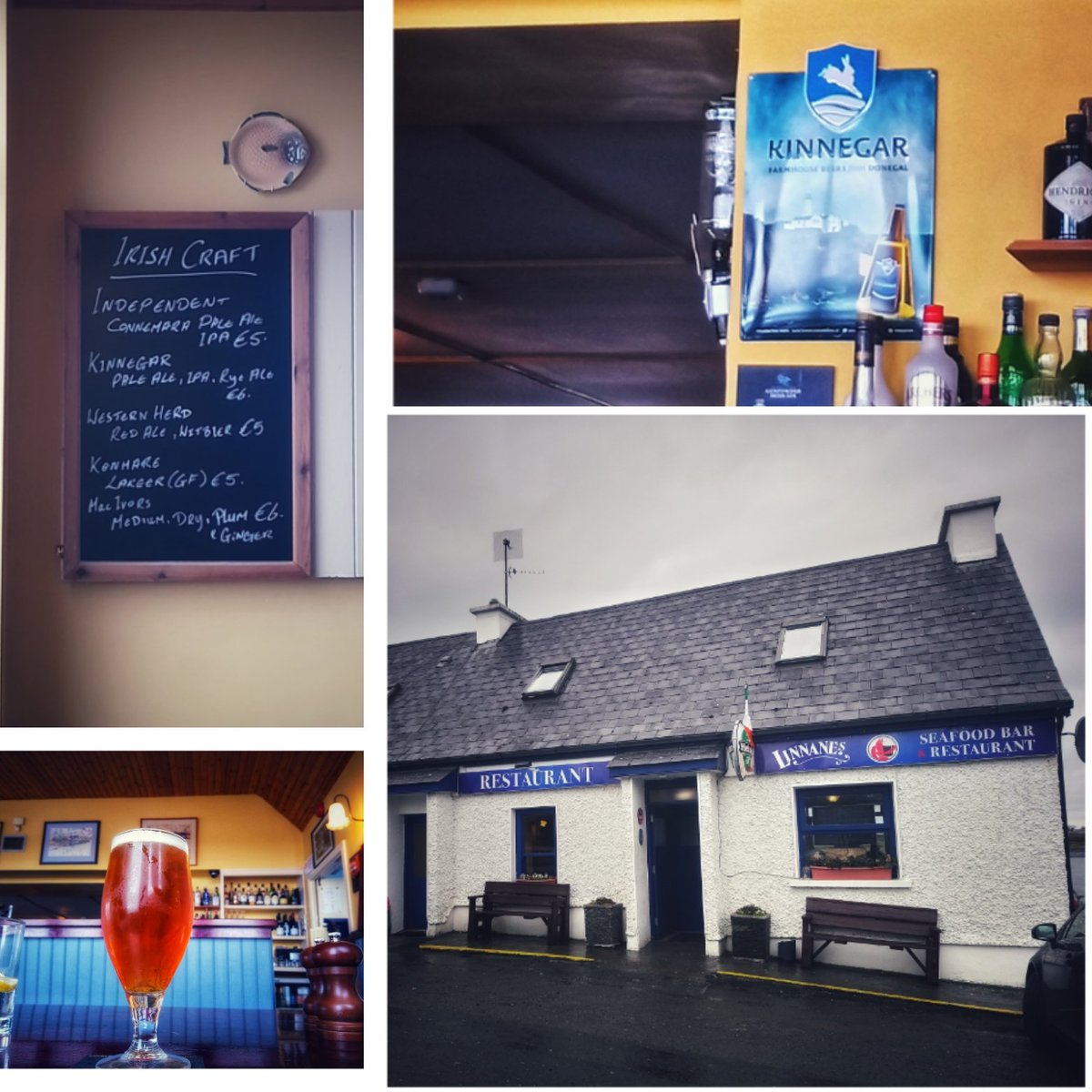 So delighted to see one my favourite bar's and Restaurants <a href="/LinnanesBar/">Linnane's Lobster Bar</a> in New Quay making further strides supporting Irish beer.
<a href="/IndBrewing/">Independent Brewing</a> and <a href="/KinnegarBrewing/">Kinnegar Brewing</a> on draft and <a href="/WesternHerd/">Western Herd Brewing</a> and more kinnegar bottles available.
Great treat to have @buxtonbrewery also on draft