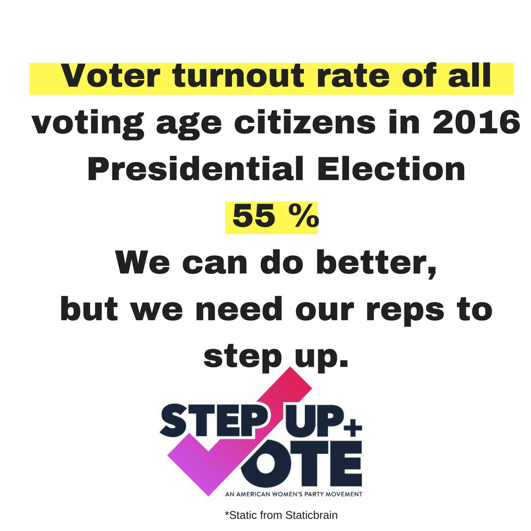 Voter Turnout rate of all voting age citizens in 2016 Presidential Election was 55%