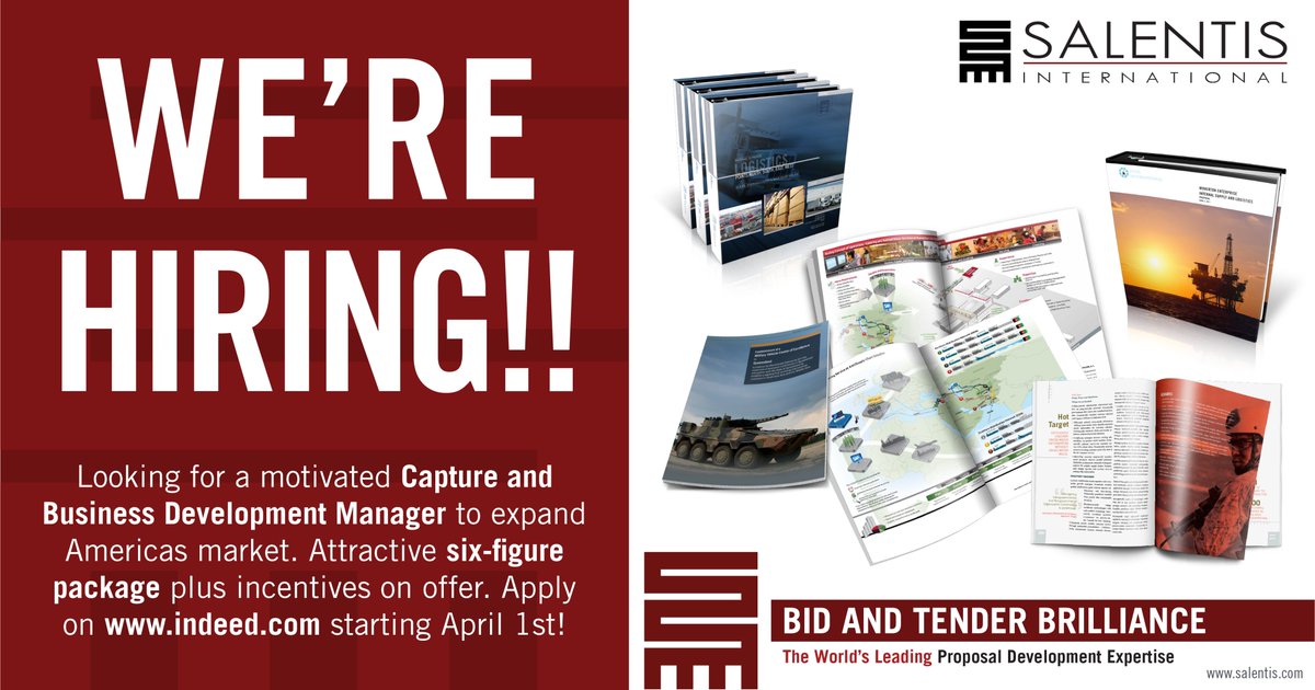 Salentis's tweet photo. Capture and Business Development Managers!! Want to join a growing company in the Americas market that is setting new standards in the industry while having fun along the way? https://t.co/voASevFvqe