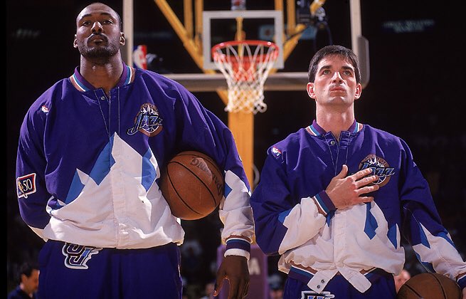 Happy Birthday to John Stockton! These Throwback warmups deserve a comeback asap     