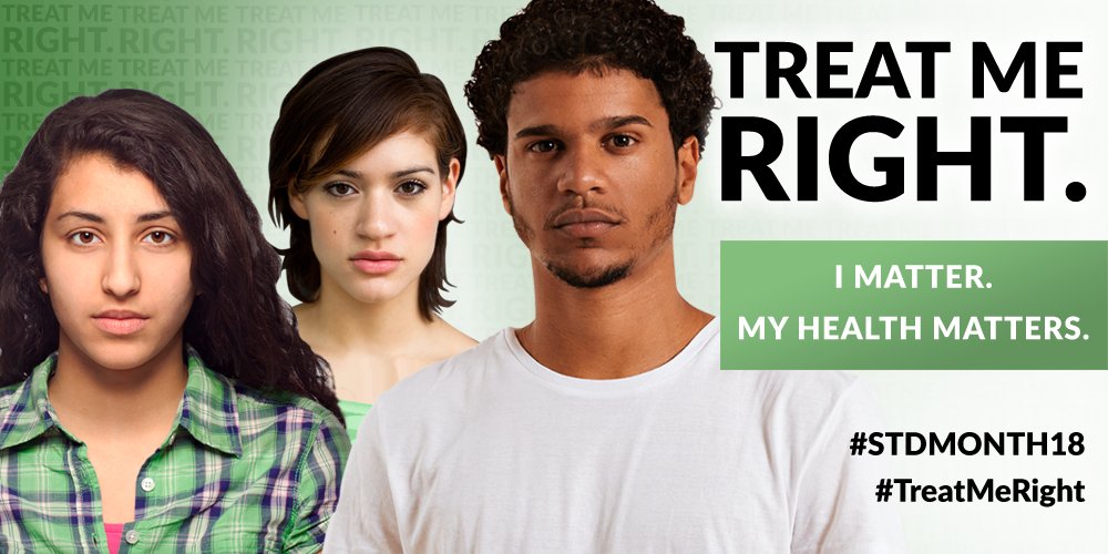 It’s that time again! STD Awareness Month begins next week. We’re ready to start raising #STD awareness! How about you? #STDMonth18 #TreatMeRight cdc.gov/std/sam/index.…