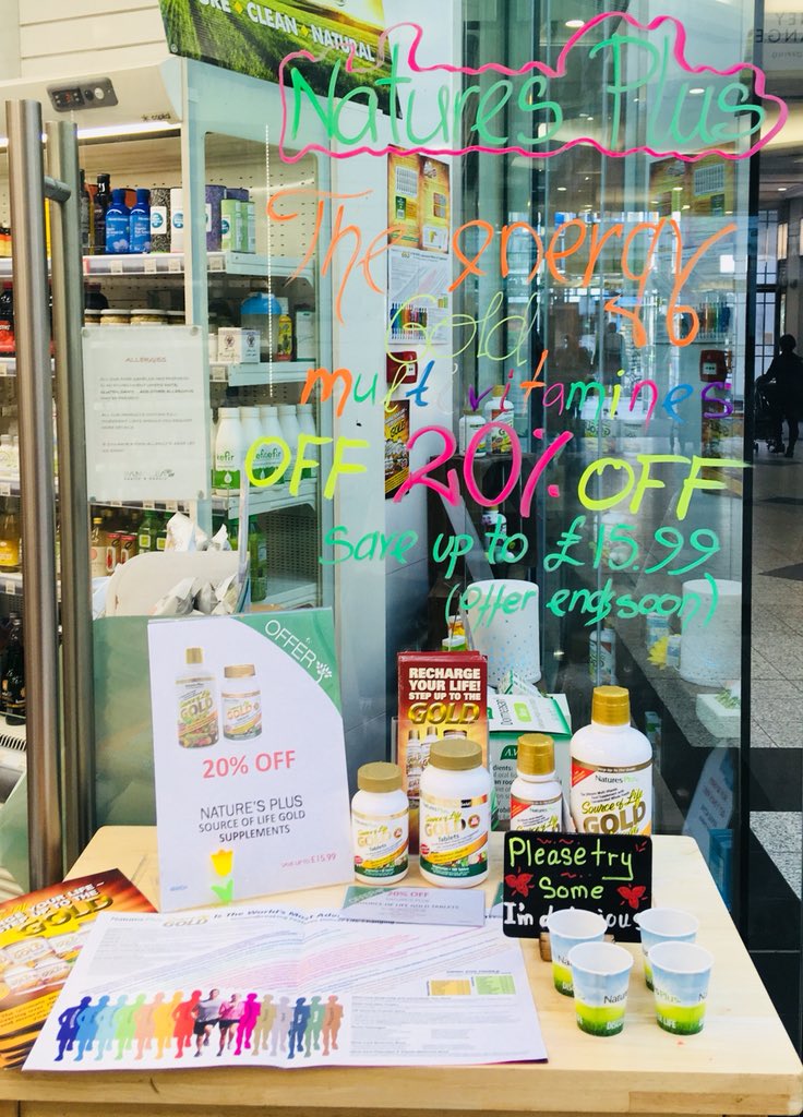 Panacea Putney (@panacea_putney) on Twitter photo Get 20% OFF on <a href="/NaturesPlusUK/">Nature's Plus</a> Source of Life GOLD #Supplements in <a href="/Panacea_Health/">Panacea Health & Beauty</a> until 3rd April 2018! Get 20% OFF on <a href="/NaturesPlusUK/">Nature's Plus</a> Source of Life GOLD #Supplements in <a href="/Panacea_Health/">Panacea Health & Beauty</a> until 3rd April 2018!