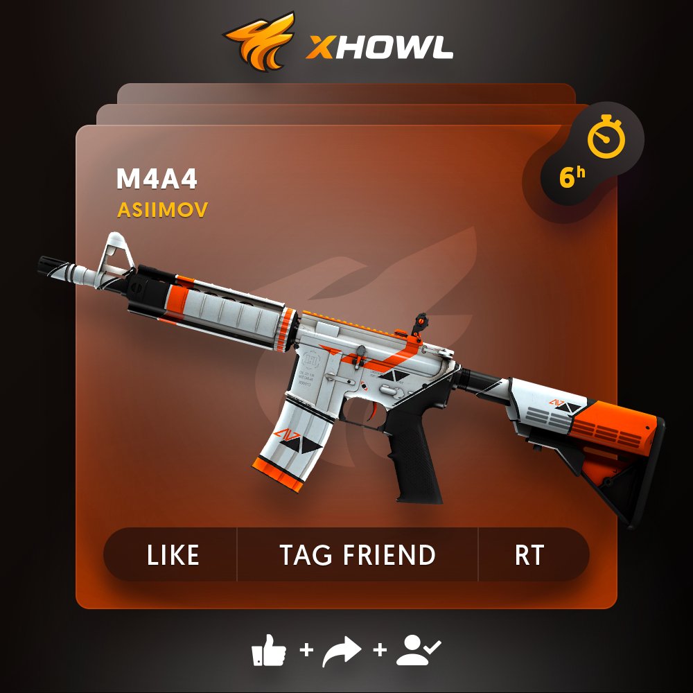 xhowlcom's tweet image. 🍀 M4A4 Asiimov #Giveaway:
☘️ CLICK goo.gl/TyyJvk                                          
🌿 Like + RT + Follow us @xhowlcom
🌱 Tag your friend

🏆A winner in 6h!
#csgo #csgoskins #dragonlore #csgoknife #csgodlore