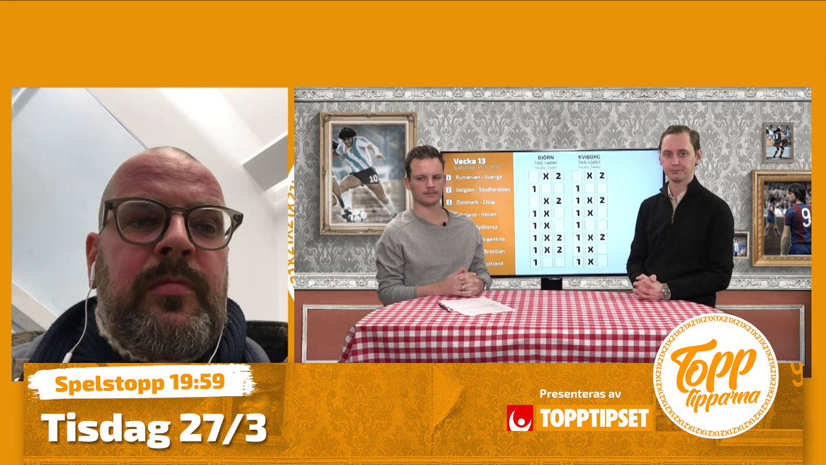 topptipparna's tweet photo. Topptipparna is back 💥 Nu kan man även vinna @JohnsonBjorn och @chkvi favoritspel Football Manager 2018❗️Gäst: @KristianBorell 
Se avsnittet här:
https://t.co/ZXKzE5IuFS

Spelstopp 19:59
I samarbete med Topptipset @svenskaspel https://t.co/PHoMs6y7kO