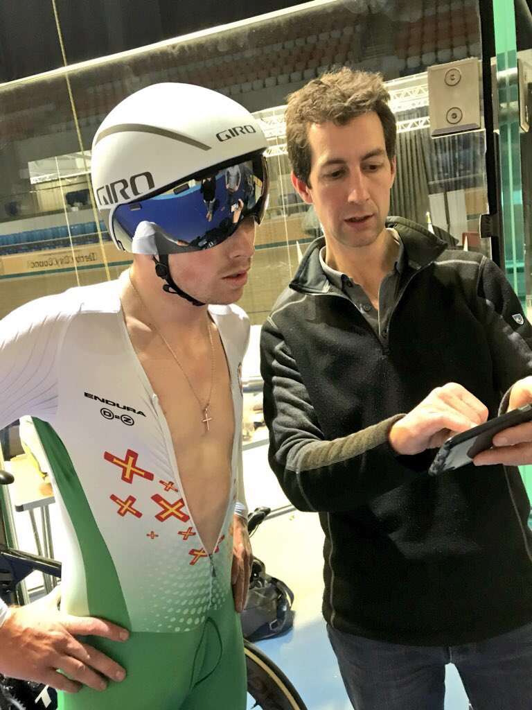 . <a href="/veloptima/">Veloptima</a> The brains behind the last 2 weeks aero-testing; <a href="/bgwainwright/">Barney Wainwright</a> &amp; <a href="/JamiePringle/">Jamie Pringle</a>. Massive thanks guys for allowing me the best preparation possible in the run up to the Games 🙏🏼💯 #aeroworks #aerodynamics #drag