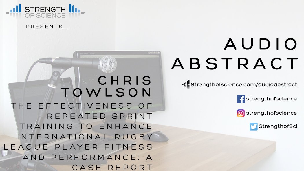 SportsmithHQ's tweet photo. π¨Β Audio Abstract π¨
@ChrisPTowlson explains his case report which features on @SportPerfSciR π
π Effectiveness of Repeated Sprint Training to Enhance International Rugby League Player Fitness & Performance: A Case Report π
π½οΈ https://t.co/k5yubBAJXq https://t.co/e3lGDPx3PD