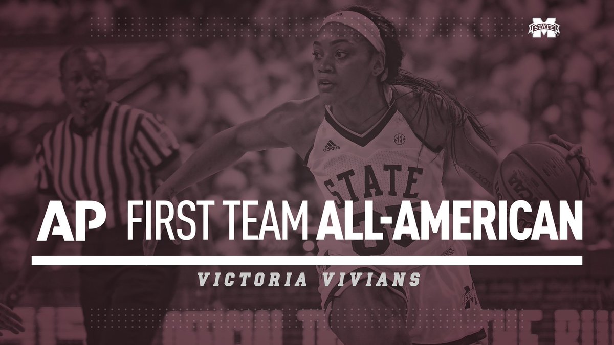 HailStateWBK's tweet image. ALL-AMERICAN.

@VictoriaVivians is the first Bulldog to be named AP First Team All-American in fifteen years!

#HailState🐶
