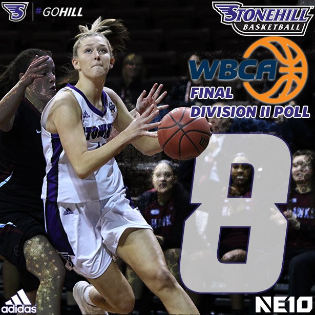 Stonehill Athletics on Twitter ".stonehillwbb is ranked 8 in the