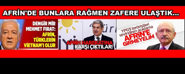 AFRİN'DE BUNLARA RAĞMEN ZAFERE ULAŞTIK… / Yıldıray Çiçek
yildiraycicek.com/makale/6347/af…….html#.Wrke-4hubSA