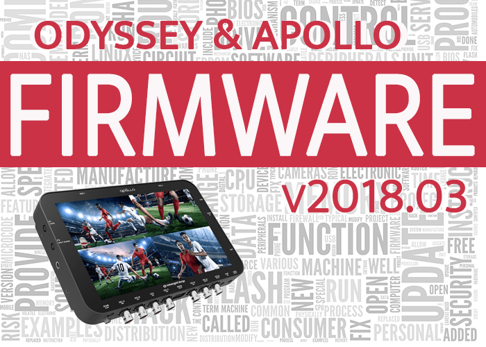 New Odyssey and Apollo Firmware! is now Available! v2018.03 Download Today! ow.ly/COnd30j7LqE