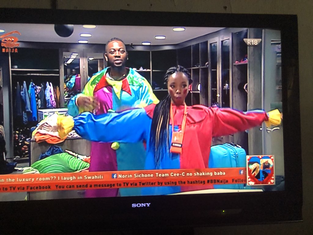 switpat's tweet photo. Introducing to y'all #ClownA and #ClownB 😂😂😂😂😂😂😂😂 
This week is gonna be so much fun
#Bambam #TeddyA #BamTeddy #BBNaija https://t.co/bD3Ue9bjnt