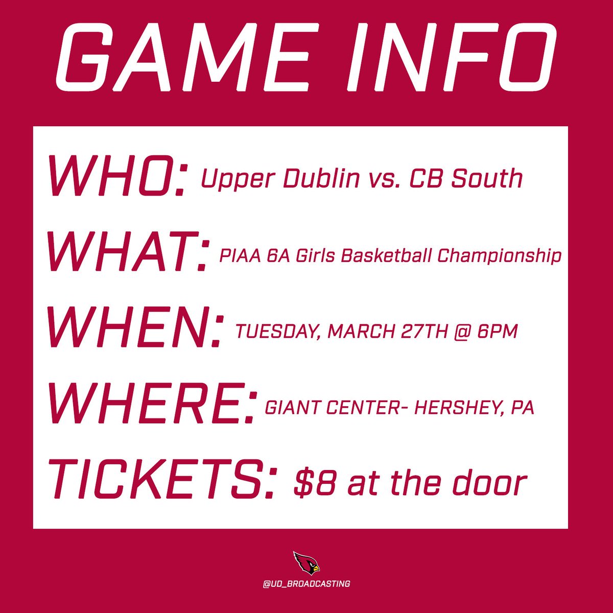 UD Broadcasting tweet media