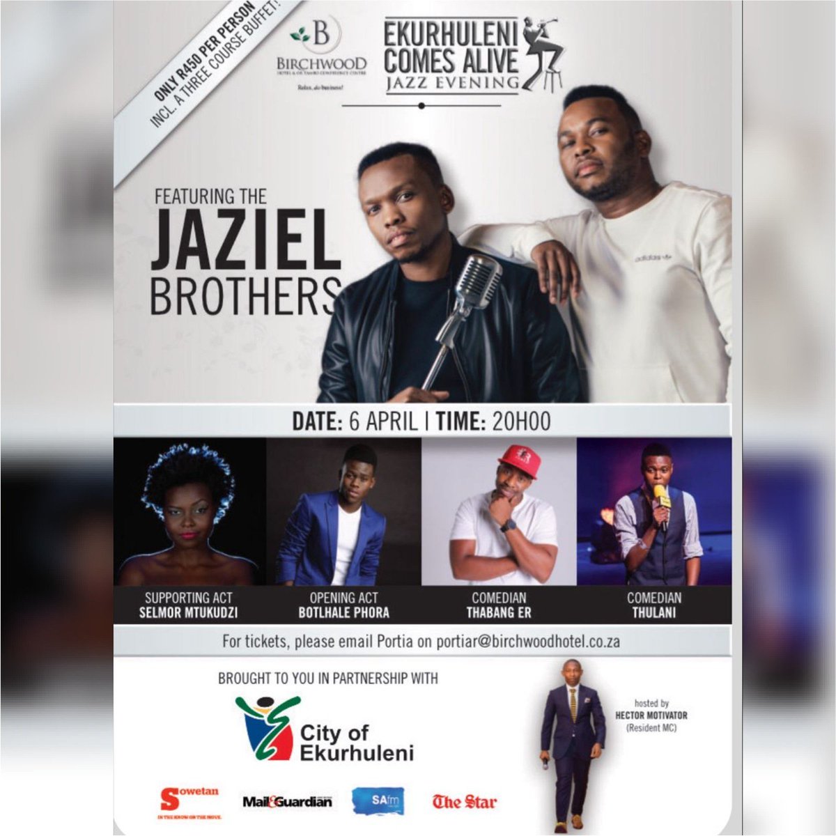 Botlhale_DeVow's tweet photo. Save the date!!! 😀 @Birchwoodhotel 6th April #MUSIC_IS_LIFE #BOTLHALE https://t.co/l5SWxFeWI3