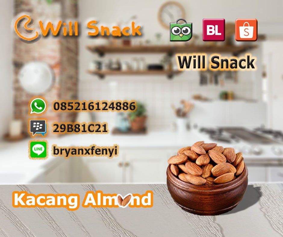 willfenjidotcom's tweet photo. Kacang Almond baik untuk kesehatan karena dpt menurunkan kadar kolesterol.

Jual Kacang Almond USA California Kupas Kulit
- Tokopedia : https://t.co/w6q6VbJRam 
- Bukalapak : https://t.co/7Gyy1LXw1W 
- Shopee : https://t.co/zqqqdsGssz

#IdolByOpera
#BrightestStarLisaDay https://t.co/w2IqHOsUdg