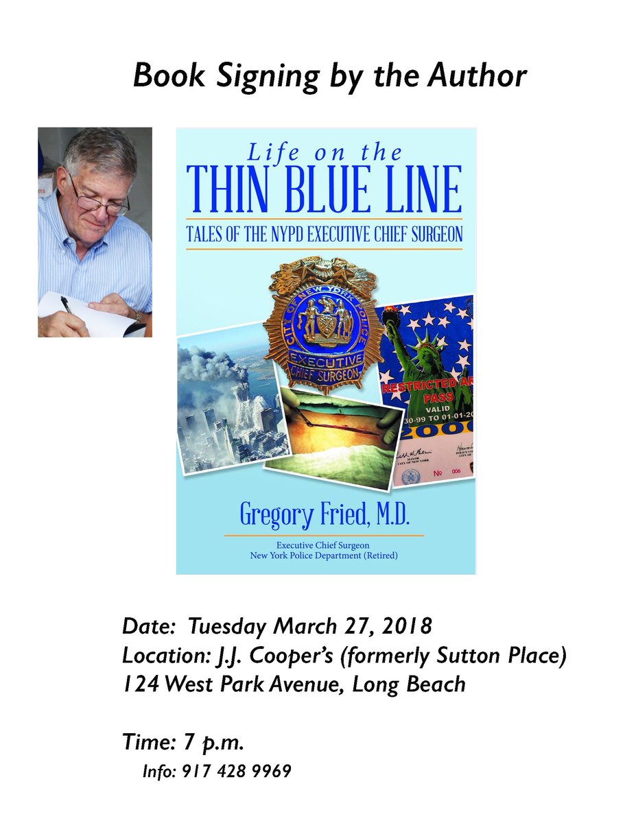 drgfried's tweet photo. Just a reminder about my event tomorrow...#author #archwaypublishing #police #book #medical #surgeon #autograph https://t.co/0WzsIYhlMw