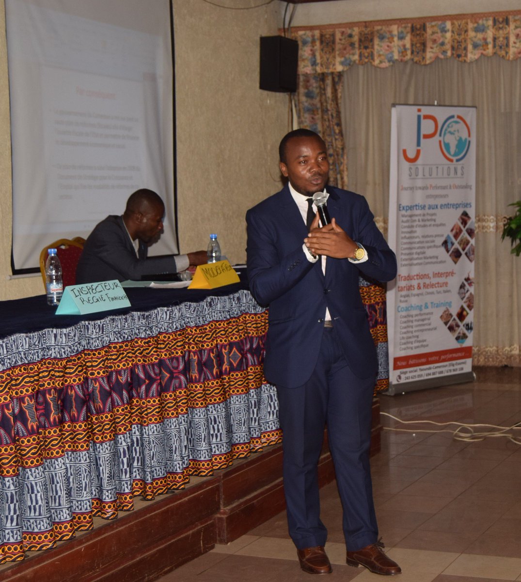PolaCapital's tweet photo. The #POLACAPITAL Team had the opportunity to discuss about the impact of #fiscal policy on Cameroonian #SMEs performance on the 21st of March 2018.
Big thanks to our partner #JPOSolutions for having us through such BIG EVENT! We are GRATEFUL!
#financialeducation #Cameroon https://t.co/KDvORxfw8V