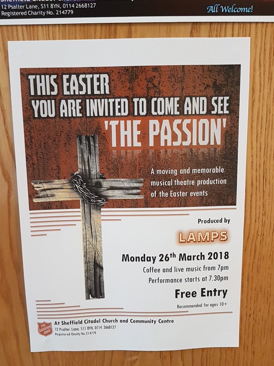 We're excited to be in Sheffield. Everyone welcome!