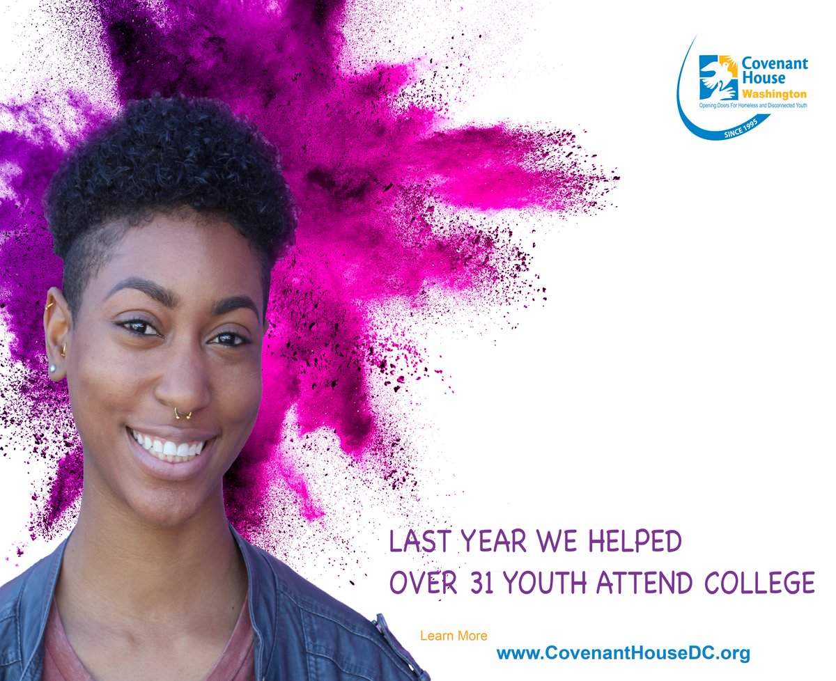 #DidYouKnow we help youth navigate their post-secondary education options. Our staff helps young people with #FAFSA, #DCTAG, #Scholarships and more! Please refer anyone 18-24 who may need help getting into college. #HelpingYouthReachStability