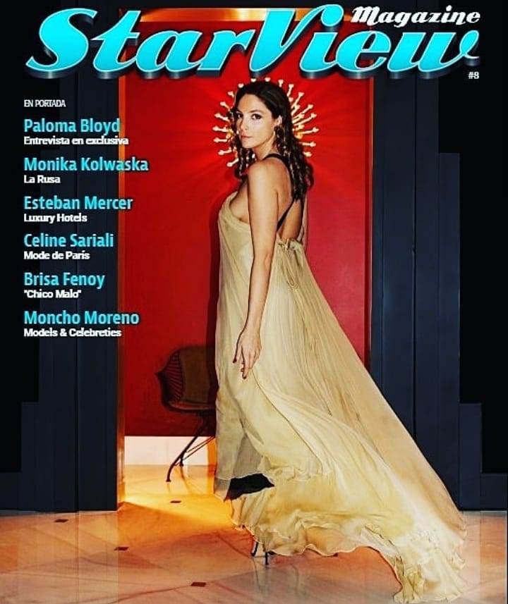 luciadelriomgmt's tweet photo. #PalomaBloyd Portada del último número de #StarViewMagazine ! Gracias #JaimeAcevedo ha quedado genial! #spanishactress #luciadelriomanagement https://t.co/4F35wH4KXq