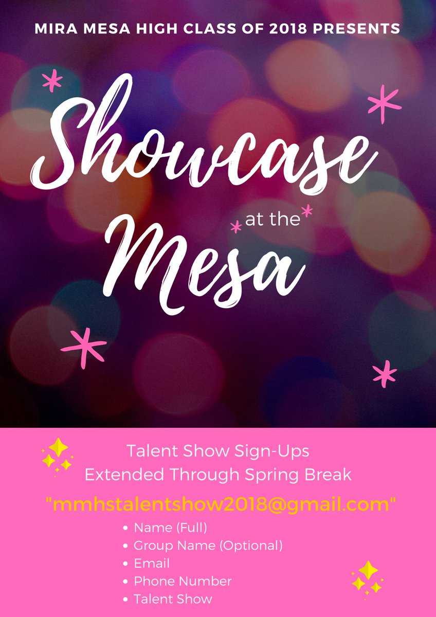 miramesa2018's tweet photo. Here is new information about our Showcase at the Mesa 💙 https://t.co/RuZA4ZA8TQ