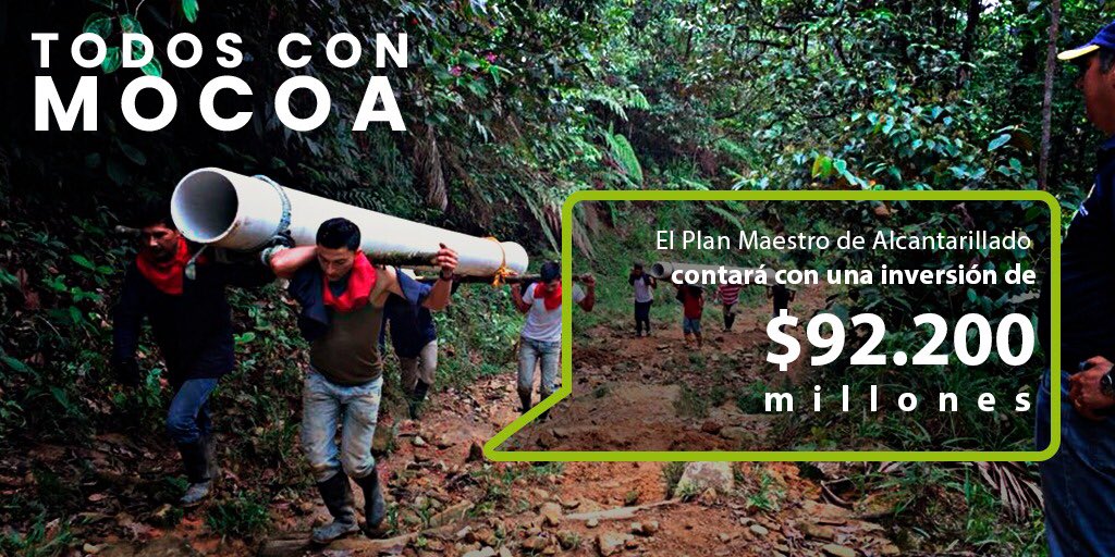 CamiloSanchezO's tweet image. Con una inversión de $28.704 millones de pesos se puso en marcha la construcción del sistema de acueducto en #Mocoa que beneficiará a todos sus habitantes. #AsíAvanzaMocoa @JuanManSantos @AlcaldiadeMocoa @CamiloSanchezO @infopresidencia @Minvivienda 🇨🇴🏳️👍