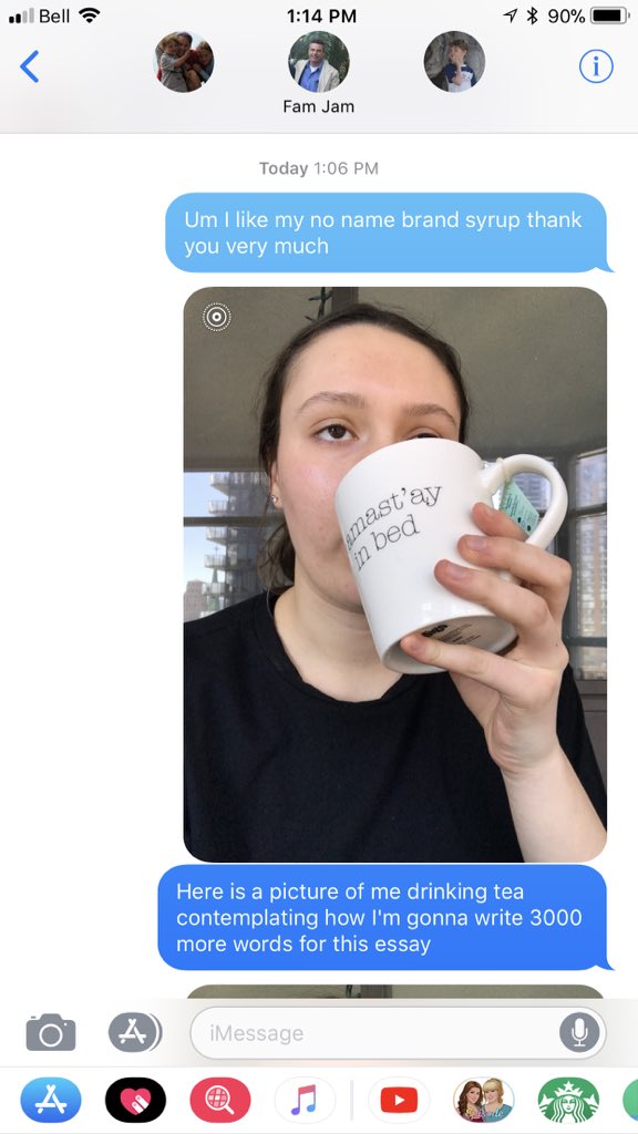 qbvtler's tweet photo. Did I turn my family group chat into a parental friendly version of Snapchat cause my parents wanted to see more pictures of me in my everyday uni life?? Yes. Do they regret it?? They better freakin not cause I am sending quality pics with descriptive updates #puregold https://t.co/wsjVDRMws0