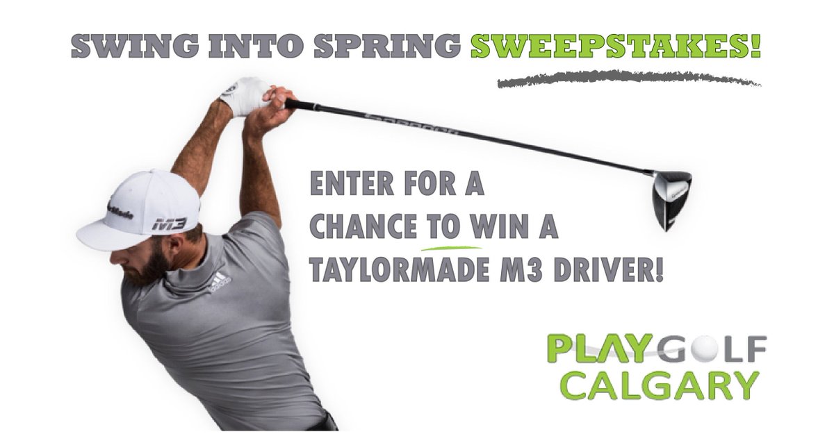 Who wants to WIN a NEW TAYLORMADE M3 DRIVER? 🙋‍♂️🙋‍♀️ go to playgolfcalgary.com/sweepstakes (link in bio) to enter!! Draws for an M3 Driver happen EVERY Friday until we open! 🌷🌼 #yyc #win #golf #taylormadegolf #m3driver