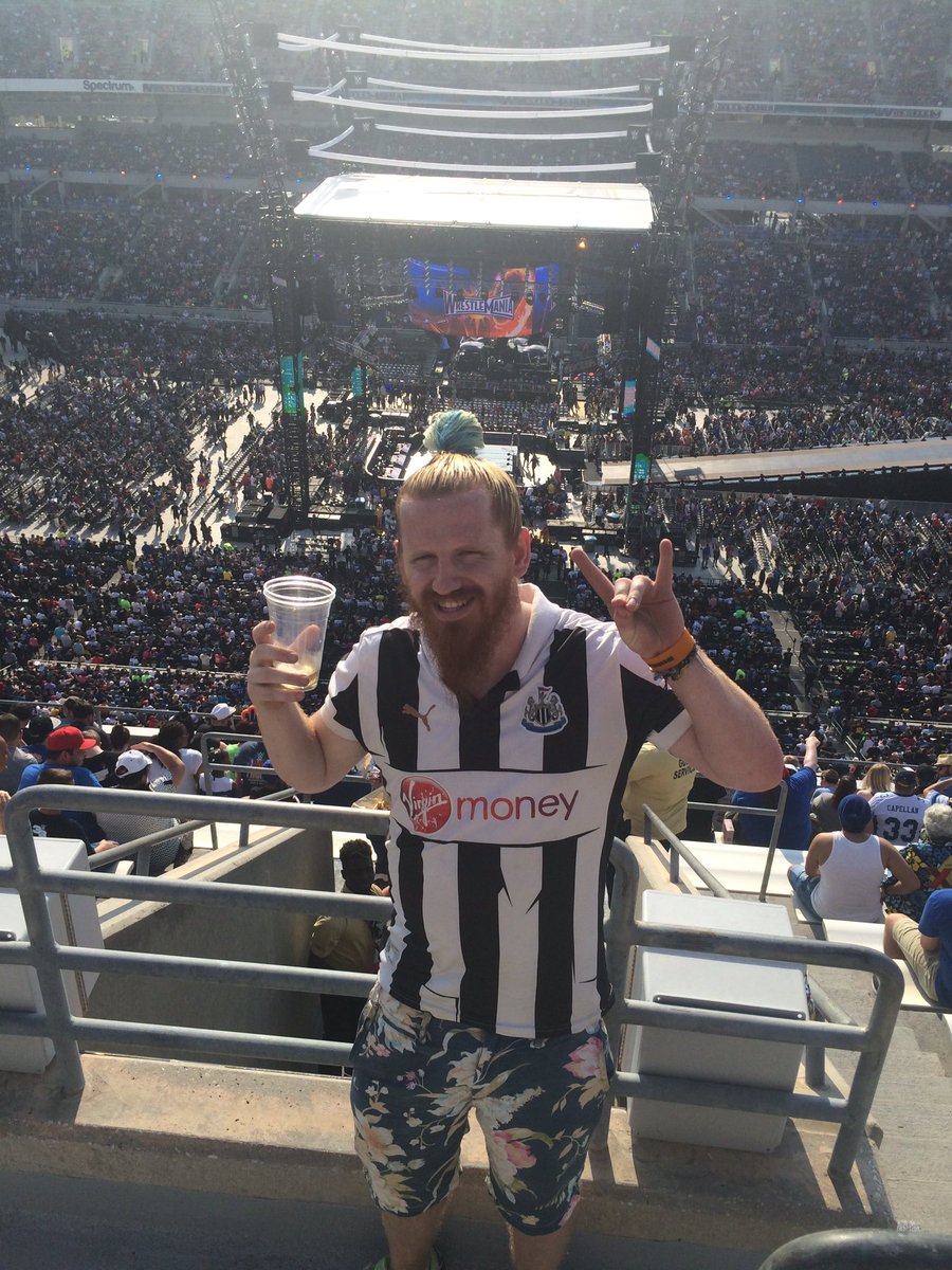 JamesBowman777's tweet photo. @NUFC @fun88eng Last years WrestleMania! WOAH SHOLA AMEOBI! #NUFCFUN #MackemSlayer https://t.co/cLW290VPHh