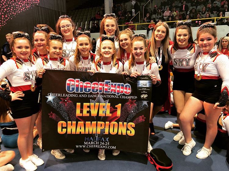 CONGRATS to our #TeamVarsity athletes competing at <a href="/CheerExpo/">CheerExpo</a>! Here are just a few shoutouts - <a href="/SKYathl/">SKY Athletics</a> Senior 1 and 4.2 Grand Champs! <a href="/HfxCheerElite/">Halifax Cheer Elite</a> Blue Crew Lvl 5 Champs! Olympia Nike - congrats on your At Large bid to Worlds! #ChampionsWearVarsity