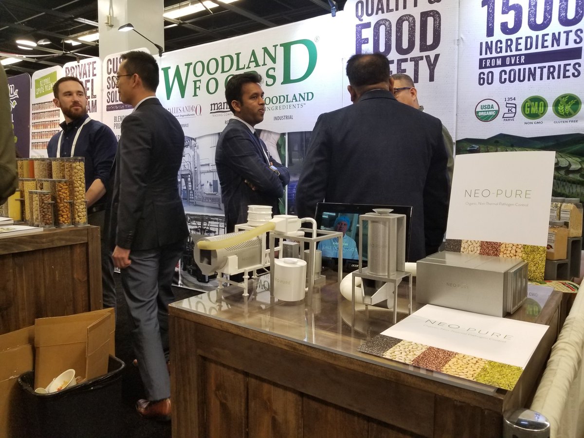 AgriNeo's tweet photo. Great to catch up with the @WoodlandFoods team at #ExpoWest last week. Thanks for showcasing our #NeoPure solution and the value it brings your customers! https://t.co/VQgW2u9Qcb