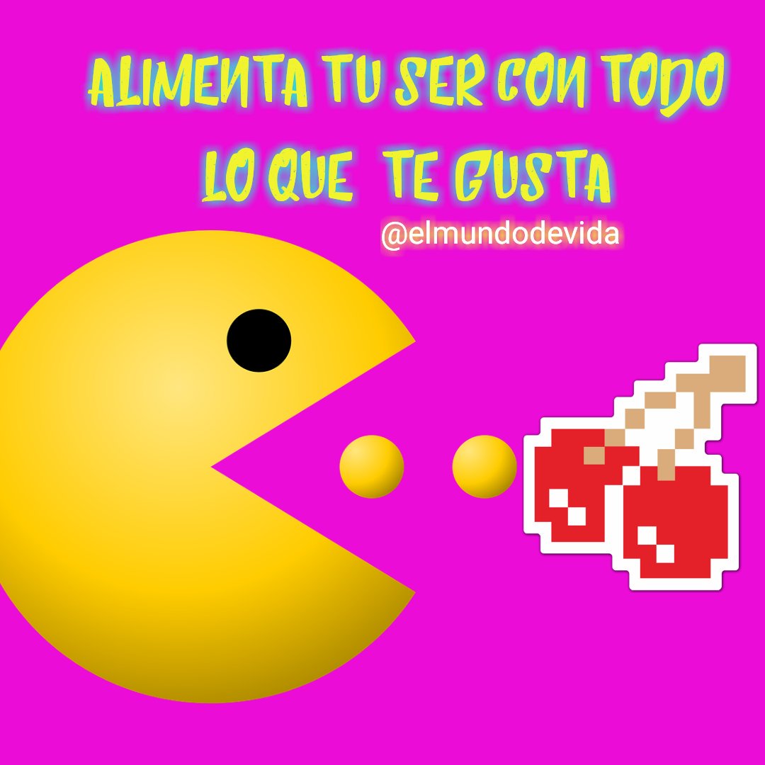 elmundodevida's tweet photo. Todo lo que  TE GUSTA hacer, ver, oír, sentir,pensar te CONECTA a la vida!! Disfruta !!#elmundodevida #frases #pacman #instagram #Facebook https://t.co/eSN4p4JqXm